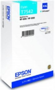 Картридж для струйного принтера Epson Картридж экстраповышенной емкости с голубыми чернилами T7542 для WF-8090, 8590 (C13T754240) Картридж для струйного принтера Epson Картридж экстраповышенной емкости с голубыми чернилами T7542 для WF-8090, 8590 (C13T754240)