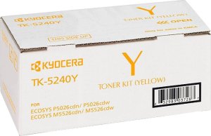 Картридж для лазерного принтера Kyocera Тонер-картридж Mita TK-5240Y для P5026cdn/cdw, M5526cdn/cdw Картридж для лазерного принтера Kyocera Тонер-картридж Mita TK-5240Y для P5026cdn/cdw, M5526cdn/cdw