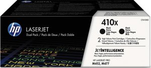 Картридж для лазерного принтера HP Тонер-картридж 410XD черный, двойная упаковка (CF410XD) Картридж для лазерного принтера HP Тонер-картридж 410XD черный, двойная упаковка (CF410XD)