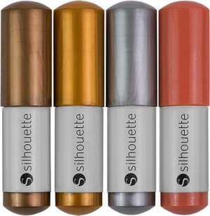 Silhouette Набор ручек для плоттеров , 4 цвета, металлик Silhouette Набор ручек для плоттеров , 4 цвета, металлик