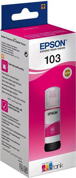 Картридж для струйного принтера Epson Картридж Ecotank 103, Magenta, 65 мл (C13T00S34A) Картридж для струйного принтера Epson Картридж Ecotank 103, Magenta, 65 мл (C13T00S34A)