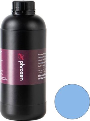 Расходник для 3D принтеров и 3D ручек Phrozen Фотополимерная смола Aqua Blue, голубая, 1 кг. Расходник для 3D принтеров и 3D ручек Phrozen Фотополимерная смола Aqua Blue, голубая, 1 кг.