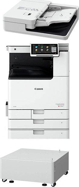 МФУ Canon imageRUNNER ADVANCE DX C3835i в комплекте с реверсивным автоподатчиком DADF-BA1 и тумбой Plain Pedestal Type-S3 МФУ Canon imageRUNNER ADVANCE DX C3835i в комплекте с реверсивным автоподатчиком DADF-BA1 и тумбой Plain Pedestal Type-S3