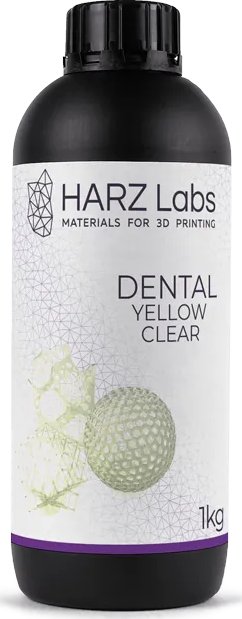 Расходник для 3D принтеров и 3D ручек HARZ Фотополимер Labs Dental Yellow Clear, прозрачный желтый (1000 гр) Расходник для 3D принтеров и 3D ручек HARZ Фотополимер Labs Dental Yellow Clear, прозрачный желтый (1000 гр)