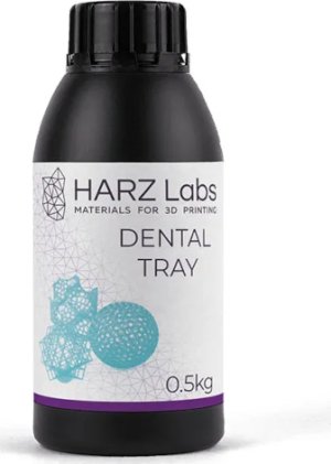 Расходник для 3D принтеров и 3D ручек HARZ Фотополимер Labs Dental Tray, голубой (500 гр) Расходник для 3D принтеров и 3D ручек HARZ Фотополимер Labs Dental Tray, голубой (500 гр)