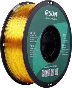 Расходник для 3D принтеров и 3D ручек Esun Катушка PETG-пластика 1.75 мм 1 кг, желтая Расходник для 3D принтеров и 3D ручек Esun Катушка PETG-пластика 1.75 мм 1 кг, желтая