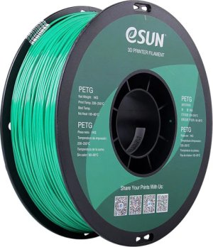 Расходник для 3D принтеров и 3D ручек Esun Катушка PETG-пластика 1.75 мм 1 кг, изумрудный Расходник для 3D принтеров и 3D ручек Esun Катушка PETG-пластика 1.75 мм 1 кг, изумрудный