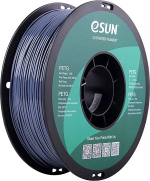 Расходник для 3D принтеров и 3D ручек Esun Катушка PETG-пластика 1.75 мм 1 кг, серая Расходник для 3D принтеров и 3D ручек Esun Катушка PETG-пластика 1.75 мм 1 кг, серая