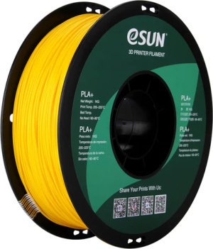 Расходник для 3D принтеров и 3D ручек Esun Катушка PLA+ пластика 1.75 мм 1 кг, желтая Расходник для 3D принтеров и 3D ручек Esun Катушка PLA+ пластика 1.75 мм 1 кг, желтая