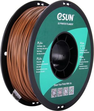 Расходник для 3D принтеров и 3D ручек Esun Катушка PLA+ пластика 1.75 мм 1 кг, коричневая Расходник для 3D принтеров и 3D ручек Esun Катушка PLA+ пластика 1.75 мм 1 кг, коричневая