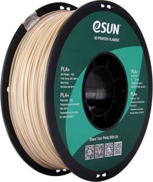 Расходник для 3D принтеров и 3D ручек Esun Катушка PLA+ пластика 1.75 мм 1 кг, слоновая кость Расходник для 3D принтеров и 3D ручек Esun Катушка PLA+ пластика 1.75 мм 1 кг, слоновая кость