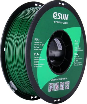 Расходник для 3D принтеров и 3D ручек Esun Катушка PLA+ пластика 1.75 мм 1 кг, темно-зеленая Расходник для 3D принтеров и 3D ручек Esun Катушка PLA+ пластика 1.75 мм 1 кг, темно-зеленая