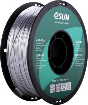 Расходник для 3D принтеров и 3D ручек Esun Катушка eSilk PLA-пластика 1.75 мм 1 кг, серебристая Расходник для 3D принтеров и 3D ручек Esun Катушка eSilk PLA-пластика 1.75 мм 1 кг, серебристая