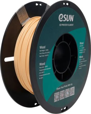 Расходник для 3D принтеров и 3D ручек Esun Катушка пластика Wood 1.75 мм 0.5 кг, натуральная Расходник для 3D принтеров и 3D ручек Esun Катушка пластика Wood 1.75 мм 0.5 кг, натуральная