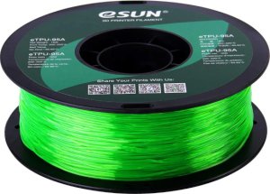 Расходник для 3D принтеров и 3D ручек Esun Катушка eTPU-95A пластика 1.75 мм 1 кг, прозрачно-зеленая Расходник для 3D принтеров и 3D ручек Esun Катушка eTPU-95A пластика 1.75 мм 1 кг, прозрачно-зеленая