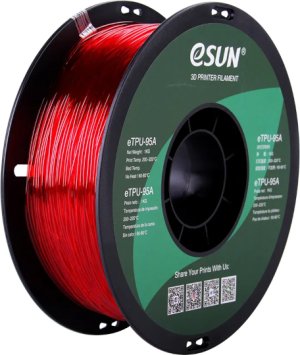 Расходник для 3D принтеров и 3D ручек Esun Катушка eTPU-95A пластика 1.75 мм 1 кг, прозрачно-красная Расходник для 3D принтеров и 3D ручек Esun Катушка eTPU-95A пластика 1.75 мм 1 кг, прозрачно-красная