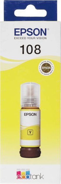 Картридж для струйного принтера Epson Картридж 108 желтый (C13T09C44A) Картридж для струйного принтера Epson Картридж 108 желтый (C13T09C44A)