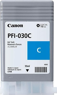 Картридж для струйного принтера Canon Чернила пигментные Pigment Ink PFI-030 (Cyan) Голубой, 55 мл., (3490C001AA) Картридж для струйного принтера Canon Чернила пигментные Pigment Ink PFI-030 (Cyan) Голубой, 55 мл., (3490C001AA)