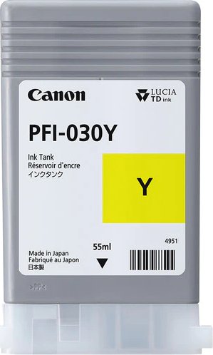 �������� ��� ��������� �������� Canon ������� ����������   Pigment Ink PFI-030 (Yellow) ������, 55 ��., (3492C001AA)