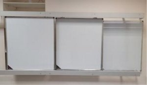 Опция для интерактивных панелей PolyGlide Подвесная настенная рельсовая система Doors 1.1 (2-х рядная) Опция для интерактивных панелей PolyGlide Подвесная настенная рельсовая система Doors 1.1 (2-х рядная)