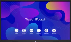 Интерактивная панель TeachTouch 5.5LE-R 75", камера и микрофоны, UHD, 8/128 Гб, WiFi, Android 12, слот OPS Интерактивная панель TeachTouch 5.5LE-R 75", камера и микрофоны, UHD, 8/128 Гб, WiFi, Android 12, слот OPS