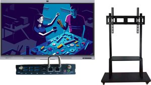 Интерактивная панель Classic Solution Интерактивная панель IFP-757P4K в комплекте со встраиваемым компьютером OPS для и мобильной стойкой Interwrite HY-680A Интерактивная панель Classic Solution Интерактивная панель IFP-757P4K в комплекте со встраиваемым компьютером OPS для и мобильной стойкой Interwrite HY-680A