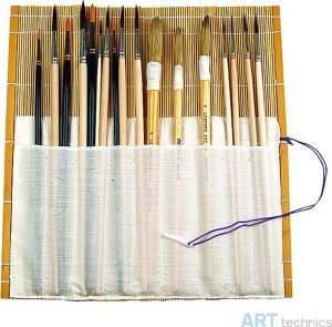 Инструмент Deffner & Johann Коврик из бамбука, с карманами для кистей Инструмент Deffner & Johann Коврик из бамбука, с карманами для кистей