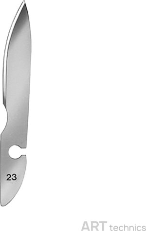 Инструмент Deffner & Johann Лезвия скальпелей Bayha, форма № 23 Инструмент Deffner & Johann Лезвия скальпелей Bayha, форма № 23