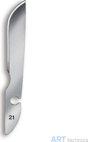 Инструмент Deffner & Johann Лезвия скальпелей Bayha, форма № 21 Инструмент Deffner & Johann Лезвия скальпелей Bayha, форма № 21