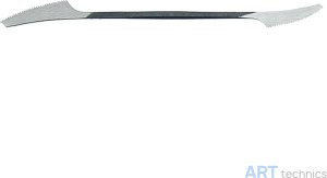 Инструмент Deffner & Johann Скребок, зубчатый с обеих сторон и изогнутый, 10/190 мм Инструмент Deffner & Johann Скребок, зубчатый с обеих сторон и изогнутый, 10/190 мм