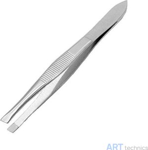 Инструмент Deffner & Johann Специальный пинцет, нержавеющая сталь, плоский / скошенный, длина 80 мм Инструмент Deffner & Johann Специальный пинцет, нержавеющая сталь, плоский / скошенный, длина 80 мм