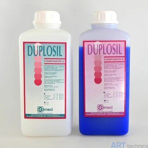 Материал для реставрации Двусоставной жидкий силикон Duplosil DM Liquid A и B, 1 кг каждый Материал для реставрации Двусоставной жидкий силикон Duplosil DM Liquid A и B, 1 кг каждый