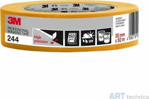 Материал для реставрации 3M Малярная лента 3M, 244 золотая, 30 мм x 50 м Материал для реставрации 3M Малярная лента 3M, 244 золотая, 30 мм x 50 м