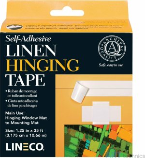 Материал для реставрации Deffner & Johann Льняная липкая лента, 3,17 см х 10,66 м Материал для реставрации Deffner & Johann Льняная липкая лента, 3,17 см х 10,66 м