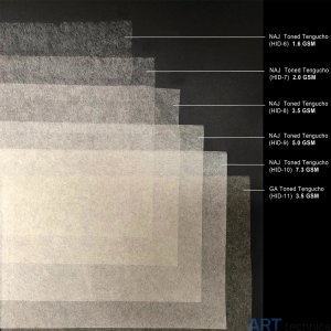 Реставрация переплета Hiromi Paper Inc Японская бумага NAJ Toned Tengucho, натуральная, 7.3 г/м2, рулон 96.5 см x 5 м Реставрация переплета Hiromi Paper Inc Японская бумага NAJ Toned Tengucho, натуральная, 7.3 г/м2, рулон 96.5 см x 5 м