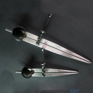 Реставрация переплета Пружинный измерительный циркуль, большой Реставрация переплета Пружинный измерительный циркуль, большой