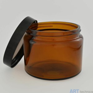 Пигменты и краски Стеклянная банка 500 мл с крышкой, коричневое стекло Пигменты и краски Стеклянная банка 500 мл с крышкой, коричневое стекло