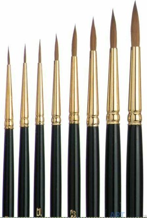 Кисть Meisterklasse Набор кистей Meisterklasse, круглые, колонок, размеры 2/0 - 6 (8 шт.) Кисть Meisterklasse Набор кистей Meisterklasse, круглые, колонок, размеры 2/0 - 6 (8 шт.)