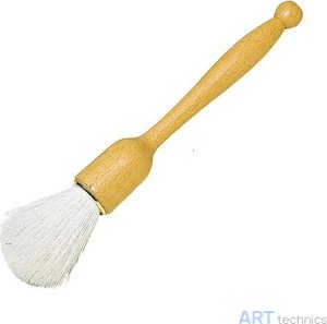 Кисть Deffner & Johann Кисть для удаления пыли, круглая, коза, светлый волос, 22 см Кисть Deffner & Johann Кисть для удаления пыли, круглая, коза, светлый волос, 22 см