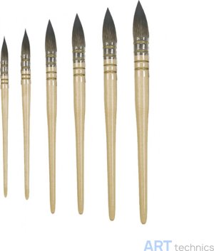 Кисть Deffner & Johann Кисть для золочения Deffner & Johann, круглая, бык, ассортимент Кисть Deffner & Johann Кисть для золочения Deffner & Johann, круглая, бык, ассортимент