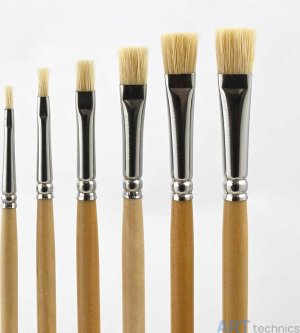 Кисть Borst Набор кистей Deffner & Johann, плоские, щетина, размеры 2 - 12 (6 шт.) Кисть Borst Набор кистей Deffner & Johann, плоские, щетина, размеры 2 - 12 (6 шт.)