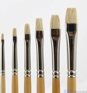 Кисть Borst Набор кистей Deffner & Johann, плоские, щетина, премиум качество, размеры 2 - 12 (6 шт.) Кисть Borst Набор кистей Deffner & Johann, плоские, щетина, премиум качество, размеры 2 - 12 (6 шт.)