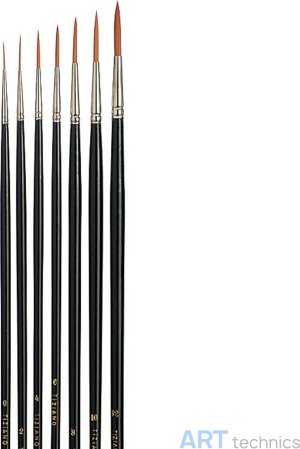 Кисть Tiziano Набор кистей Tiziano, очень длинный волос, круглая, синтетика, размеры 0 - 12 (7 шт.) Кисть Tiziano Набор кистей Tiziano, очень длинный волос, круглая, синтетика, размеры 0 - 12 (7 шт.)