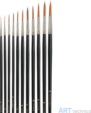 Кисть Tiziano Набор кистей Tiziano, кругле, синтетика, размер 2 - 24 (12 шт.) Кисть Tiziano Набор кистей Tiziano, кругле, синтетика, размер 2 - 24 (12 шт.)