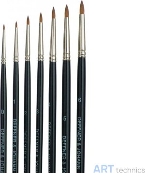 Кисть Meisterklasse Набор кистей Meisterklasse, круглые, синтетика, 8 кистей Кисть Meisterklasse Набор кистей Meisterklasse, круглые, синтетика, 8 кистей