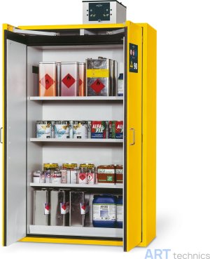 Оснащение мастерских Asecos Шкаф для безопасного хранения материалов, 2-х-створчатый, ширина 120 см, жёлтого цвета Оснащение мастерских Asecos Шкаф для безопасного хранения материалов, 2-х-створчатый, ширина 120 см, жёлтого цвета