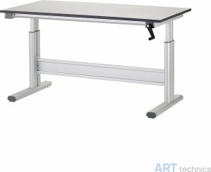 Оснащение мастерских Студийный рабочий стол на колесиках, ручная регулировка высоты, 200 x 100 x 2.5 см Оснащение мастерских Студийный рабочий стол на колесиках, ручная регулировка высоты, 200 x 100 x 2.5 см