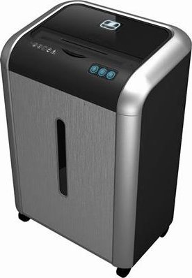 Шредер Bulros 840S (4 мм) чёрный, с серебряными дверью и контуром Шредер Bulros 840S (4 мм) чёрный, с серебряными дверью и контуром