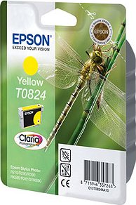 Картридж для струйного принтера Epson Картридж с желтыми чернилами T0824 (C13T11244A10) Картридж для струйного принтера Epson Картридж с желтыми чернилами T0824 (C13T11244A10)