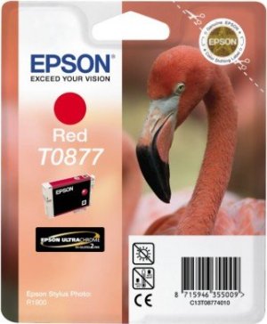 Картридж для струйного принтера Epson Картридж с красными чернилами T0877 (C13T08774010) Картридж для струйного принтера Epson Картридж с красными чернилами T0877 (C13T08774010)